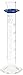 United Scientific CY3022-50 Borosilicate Glass Hex Base Cylinder, Single Metric Scale, Class B, 50ml Capacity (Pack of 12)
