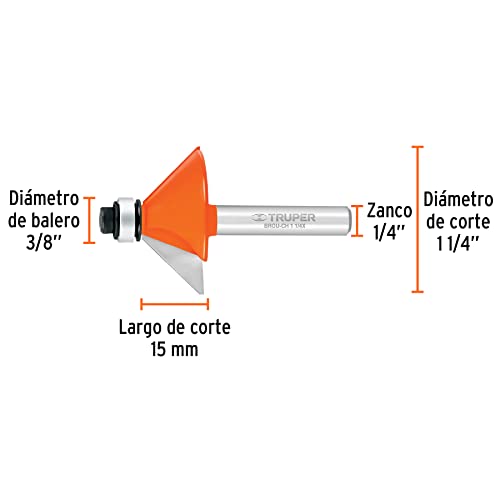 Broca para router 1/4 10 Imagen adicional
