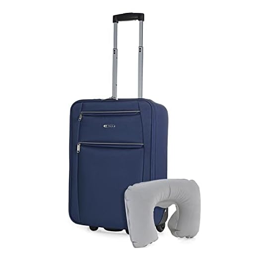 ITACA - Maletas de Viaje - Maleta Cabina 55x40x20 con Almohadilla - Maletas de Viaje cabina Material EVA Ligero. Maleta de Cabina Avion - Maleta de Mano. Maleta Pequeña - Maleta de Viaje, Color Marino