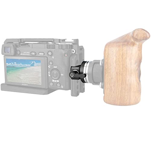 Image of NICEYRIG NATO Clamp to Rosette Mount Adapter (M6 Thread Diameter 31.8mm) Applicable for ARRI Rosette Wooden Handgrip, Quick Release and Lock