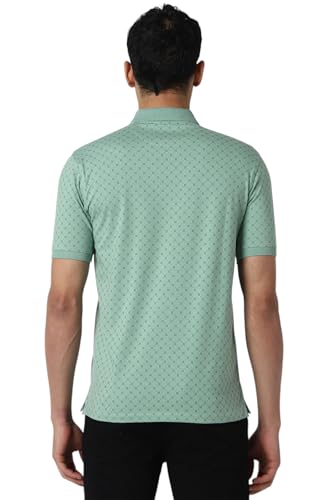 Image of Peter England Men's Cotton Regular Fit All Over Printed T-Shirt | Rich