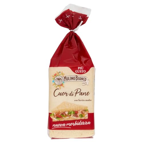 Mulino Bianco Cuor di Pane Senza Crosta, Ottimo per Tramezzini, Sandwich e Tartine, 325 g