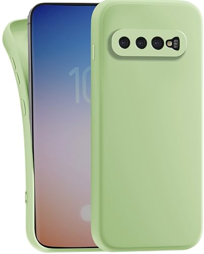 MyGadget Funda para Samsung Galaxy S10 Plus en Silicona TPU - Carcasa Slim & Flexible - Case Resistente Antigolpes y Anti choques - Ultra Protectora Verde