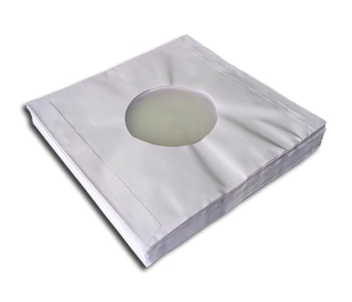 Preisvergleich Produktbild Single Schallplatten Cover Papier gefüttert Protected (100 Stück)
