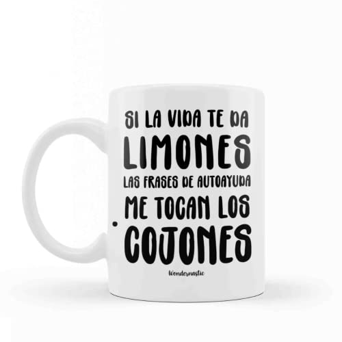 Wondernastic Taza Si la vida te da limones / Taza desayuno con frase original y divertida Cover