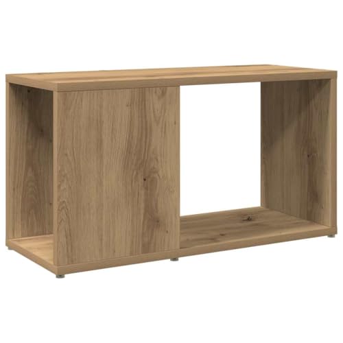vidaXL Meuble TV chêne Artisanal 60x24x32 cm Bois d'ingénierie, Banc TV, Meuble HiFi, Centre de Divertissement, Buffet TV, Meuble multimédia
