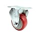 Rigid Caster with 3 Inch Red Polyurethane Wheel â€“ 300 lbs. Capacity Per Caster â€“ 3-1/8 Inch x 4-1/8 Inch Overall Top Plate â€“ Service Caster Brand