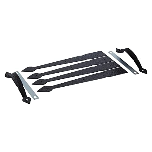 National Hardware N109-017 V8413 Spear Gate Kit With Pull in Black
