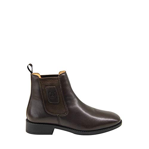 Botas cortas de cuero Bronco para mujer en marrón: estilo diario y comodidad en talla 40