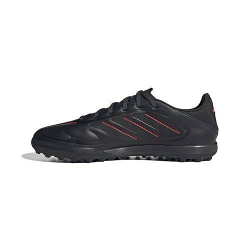 adidas Copa Pure III League Turf Football Boots, Scarpe da Calcio Unisex-Adulto, Core Black/Carbon/Lucid Red, 42 EU