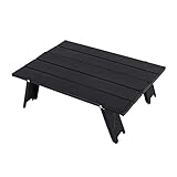 EHYXTEGX camping table HooRu Outdoor Folding Table Beach Camping Backpacking Portable Table with Carry Bag Ultralight Mini Garden Furniture Picnic Desk Foldable and lightweight camping table