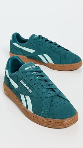 Reebok Club C Grounds UK Womens Shoes, Casual Women's Fashion Sneakers, Retro Teal/Retro Teal/Glitch Aqua, 10.5