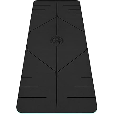 Plyopic Reversible Mat for Yoga, Pilates and Exercise | Premium 1/4-Inch Thick Non-Slip Yoga Mat with Alignment Lines. Lightweight with Dense Cushioning for Extra Support and Stability Cover