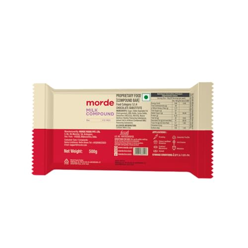 Image of BakeVale Morde Milk Compound Chocolate Bar, 500 G