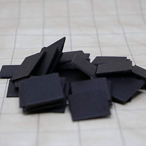 Juego Baldosas Cuadradas Negras para Juegos de Mesa 48 pzas miniatura 3