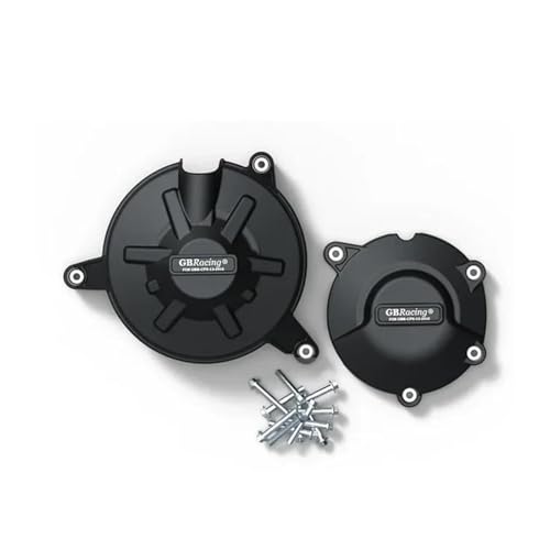 SCSTHRCRA Powersport Motorschutz Für Aprilia RSV4 Motorschutz Für Tuono V4 Motorabdeckung Motorrad Schutzabdeckungen Schutzhülle Set 2021 2022 2023 2024 (1 Set-Black)