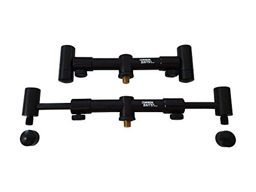 CommonBaits ConEx 16mm Black ALU Goal Post Buzzer BAR 3er Auflage 1 Stück 33-50cm Rutenauflage Bars