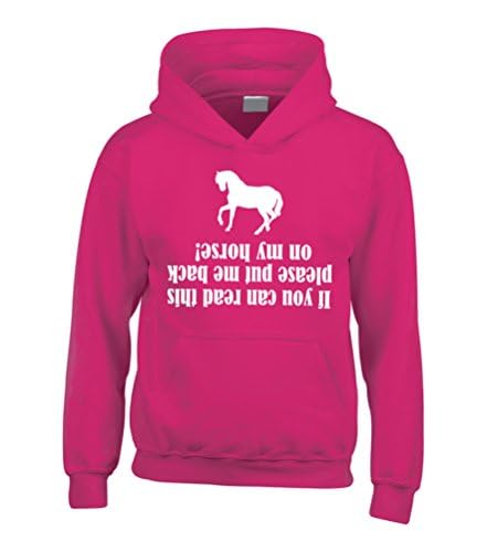 Sweat à capuche personnalisé cavalier avec inscription humour équitation noir et blanc