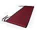 Home-Vision Bankauflage Bankkissen Outdoor/Indoor Sitzkissen für Bank, Gartenschaukeln, Sitz, glatt Bankpolster Auflage für Sitzbank Kollektion Kier (L Weinrot, 120x40x4cm, 1 Stück)
