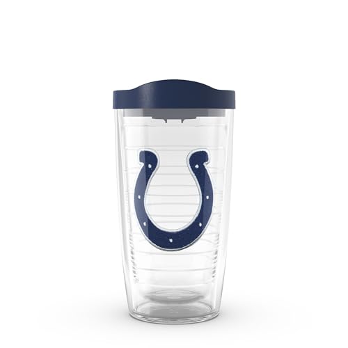 Image of Tervis Made in USA Double Walled NFL Indianapolis Colts Insulated Tumbler Cup Keeps Drinks Cold & Hot, 16oz, Primary Logo