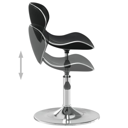 Tabouret de bar en cuir synthétique et acier chromé robuste - 7