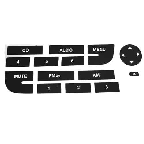 Autocollants boutons CD avant Fiat Grande Punto kit réparation stickers radio
