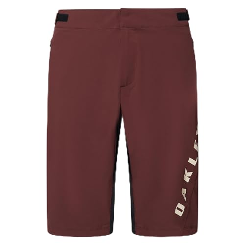 Oakley Mens Free Ride Shorts, Grenache, 32 Brown - image 1