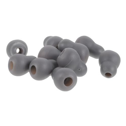 NIYANGLE 10 Piezas para los estetoscopio pequeño accesorios consejos reemplazo enchufe de oído estetoscopio de oído auriculares estetoscopio de polivinilo Gris