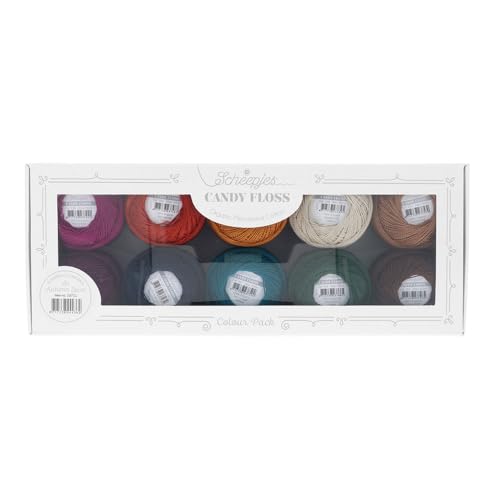 Scheepjes Candy Floss Autumn Spice solucion para bordar sin nudos con hilos de algodon fino 3