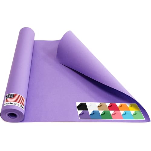Image of USA Made 18 inch x 1200 inch Lilac Kraft Paper Roll, 45 lbs Thickness, American Quality Colored Kraft Paper for School, Arts & Crafts, Bulletin Board - Odorless, Non-Toxic, Safe for Kids | American Quality Colored Kraft Paper for School, Arts & Crafts, Bulletin Board - Odorless, Non-Toxic, Safe for Kids