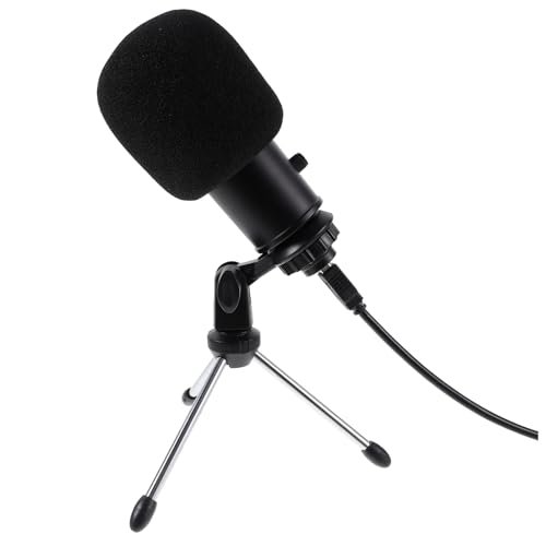 Microphone à condensateur USB cardioïde ERINGOGO avec support et bouton de volume pour PC