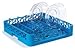 Carlisle OptiClean Dishwasher Plate Cover Rack, full-size, 3.2" inside height, open end, angled wire inserts, double-wall construction, quick draining, comfort curve handles on all 4 sides, polypropylene, textured finish, blue, NSF, RPC14