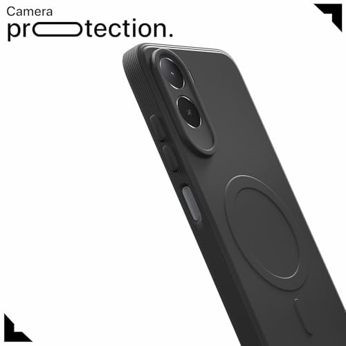 Image of Pikkme Back Cover for Mi Redmi A7 Pro /Poco C85x 5G Soft Matte Silicone Mag-Safe Design (Mag-Safe Not Support) Camera Protection | Slim Fit Bumper Cover (Black)