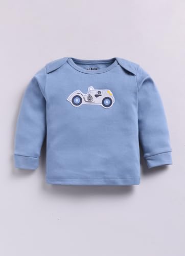 Image of Smart Baby Full Sleeve T-Shirt and Pyjama Set | 100% Cotton Interlock Fabric | Newborn to 6 Months Infant Wear | Soft & Lightweight Baby Suit for Boys & Girls