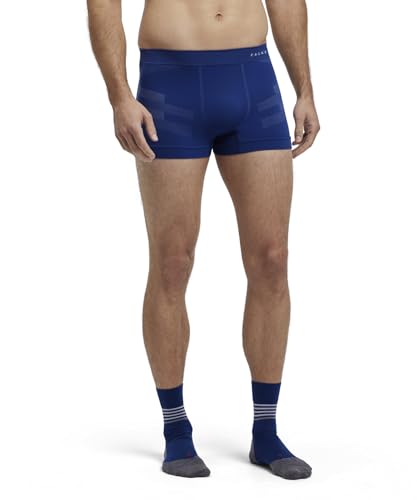 FALKE Herren Baselayer-Unterwäsche Warm M Bx Funktionsmaterial schnelltrocknend 1 Stück, Blau Blue Pond 6598 Trend, S – Ansicht 1