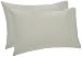 Pinzon 400-Thread-Count Egyptian Cotton Sateen Hemstitch Pillowcases - Standard, Sage (Set of 2)