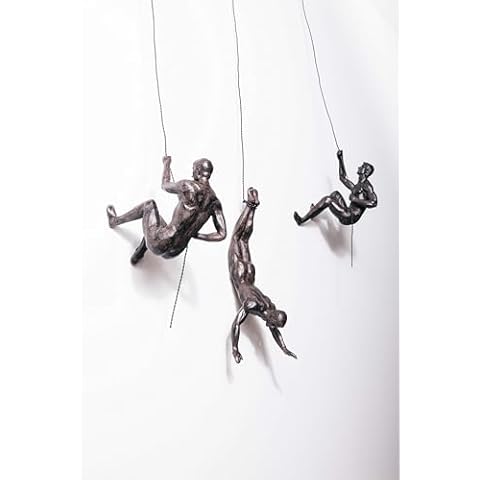 Bronze Climbers Wall Hanging Figurines Set Cover