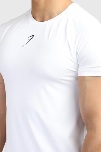Image of FUAARK Men's Round Neck Slim Fit Gym Sports T-Shirt