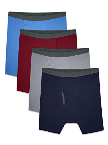 Fruit of the Loom Men's Premium COOLZONE Boxer Briefs, Assorted (4 Pack), X-Large