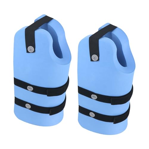 Muñequeras acuáticas de espuma ajustables para natación 2 pzas miniatura 3