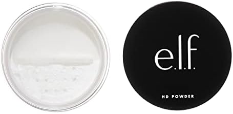e.l.f. High Definition Powder, Loose Powder, Lightweight, Long-Lasting, Creates Soft Focus Effect, Masks Fine Lines & Imperfections, 0.28 Oz, Sheer