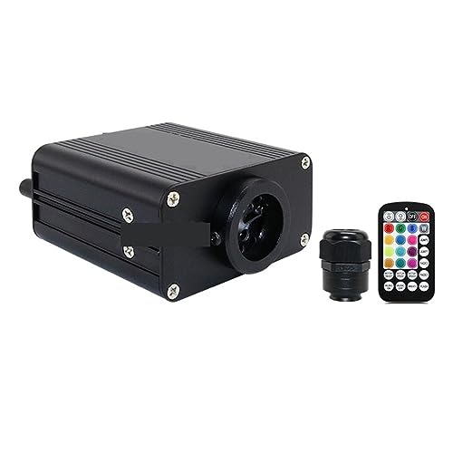 Luz de cielo estrellado de 16W para coche con fibra óptica RGBW y control musical