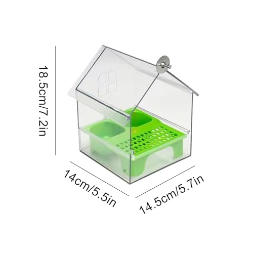 Mangeoire transparente pour oiseaux de balcon résistante aux intempéries - 6