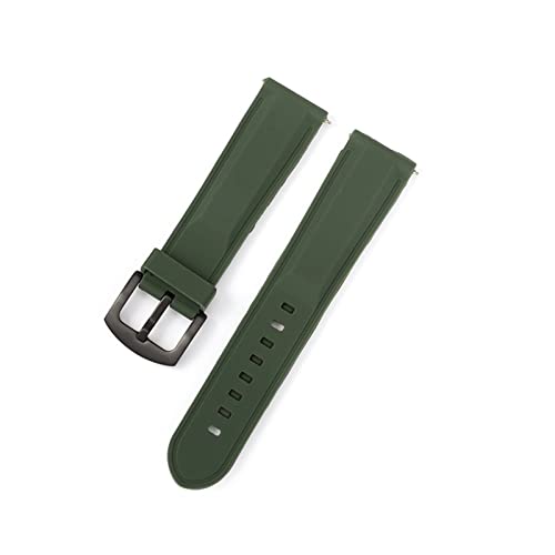 Bracelet montre sport silicone 20mm vert pour vos séances de fitness et running