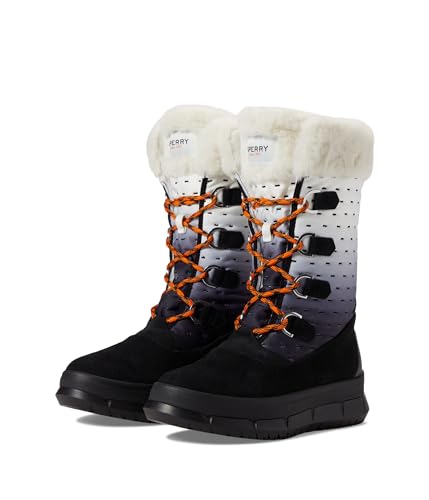 Sperry Women's Calf High Boot Winter, Shibori Black, 8
