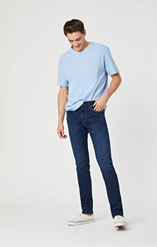 Mavi Men's James Regular Rise Skinny Leg Jeans, Dark Blue Supermove, 30 X 30 #TOP2
