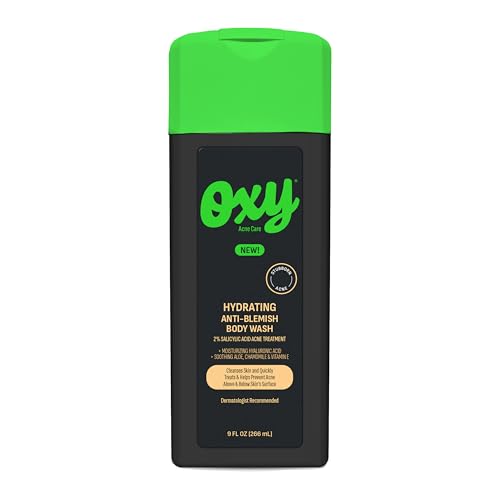 Oxy Stubborn Acne Anti-Blemish Body Wash Teens 2% Salicylic Acid Hydrating Face & Body Wash Clears & Prevents Breakouts Fast-Acting Acne Treatment Dermatologist Recommended 9 fl oz