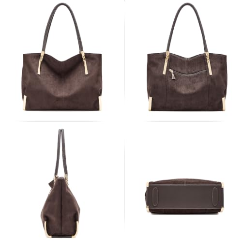 Image of FOXLOVER Large Capacity Tote Handbags for Women, Women's Top-handle Bags Fashion Shoulder Bags Purses Minimalist design