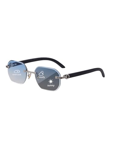 Image of Photochromic Glasses for Men&Women UV400 Clear to Dark Light-Adjusting Lenses Unisex Fotocromatic Glasses(3050)
