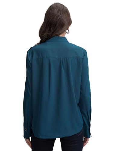 Image of Tokyo Talkies Women's Cuffed Sleeves Regular Top | Full Sleeves | Casual & Stylish | Perfect for Everyday Wear | Tops for Woman | Women Tops | Stylish Top